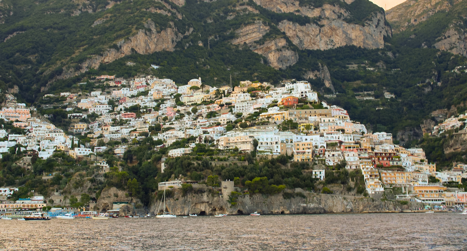 Positano view by the sea